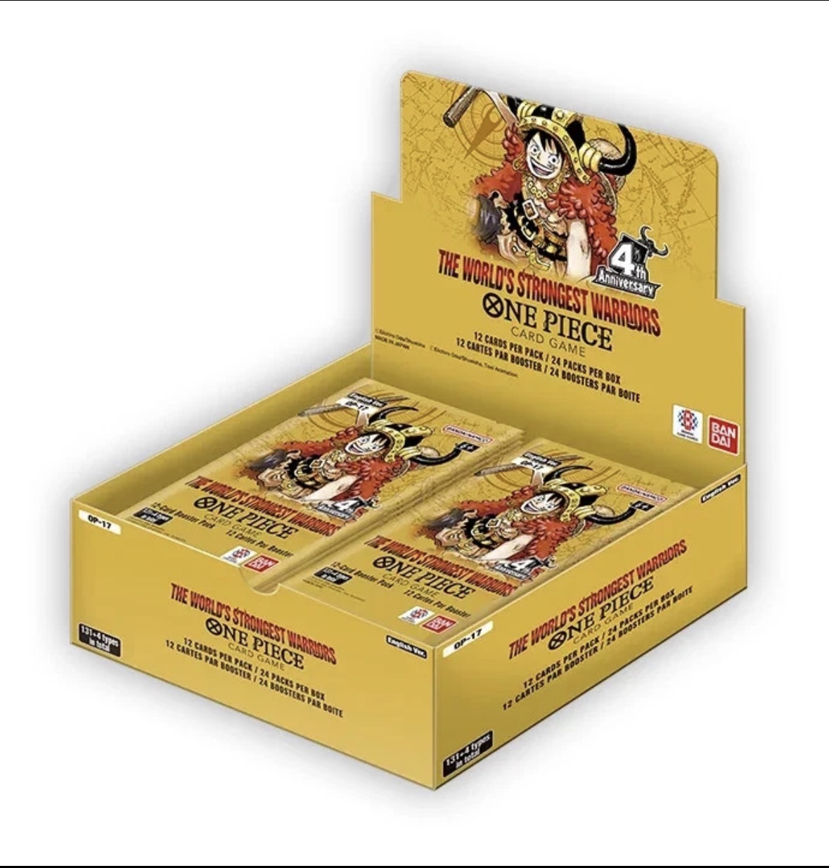 OP-17 The World's Strongest Warriors booster display preorder